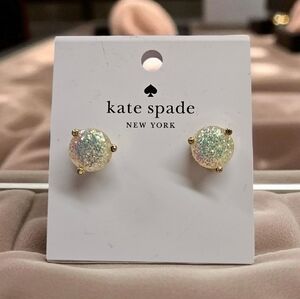 Kate Spade Rise And Shine Stud Earrings In Opal Glitter NWT